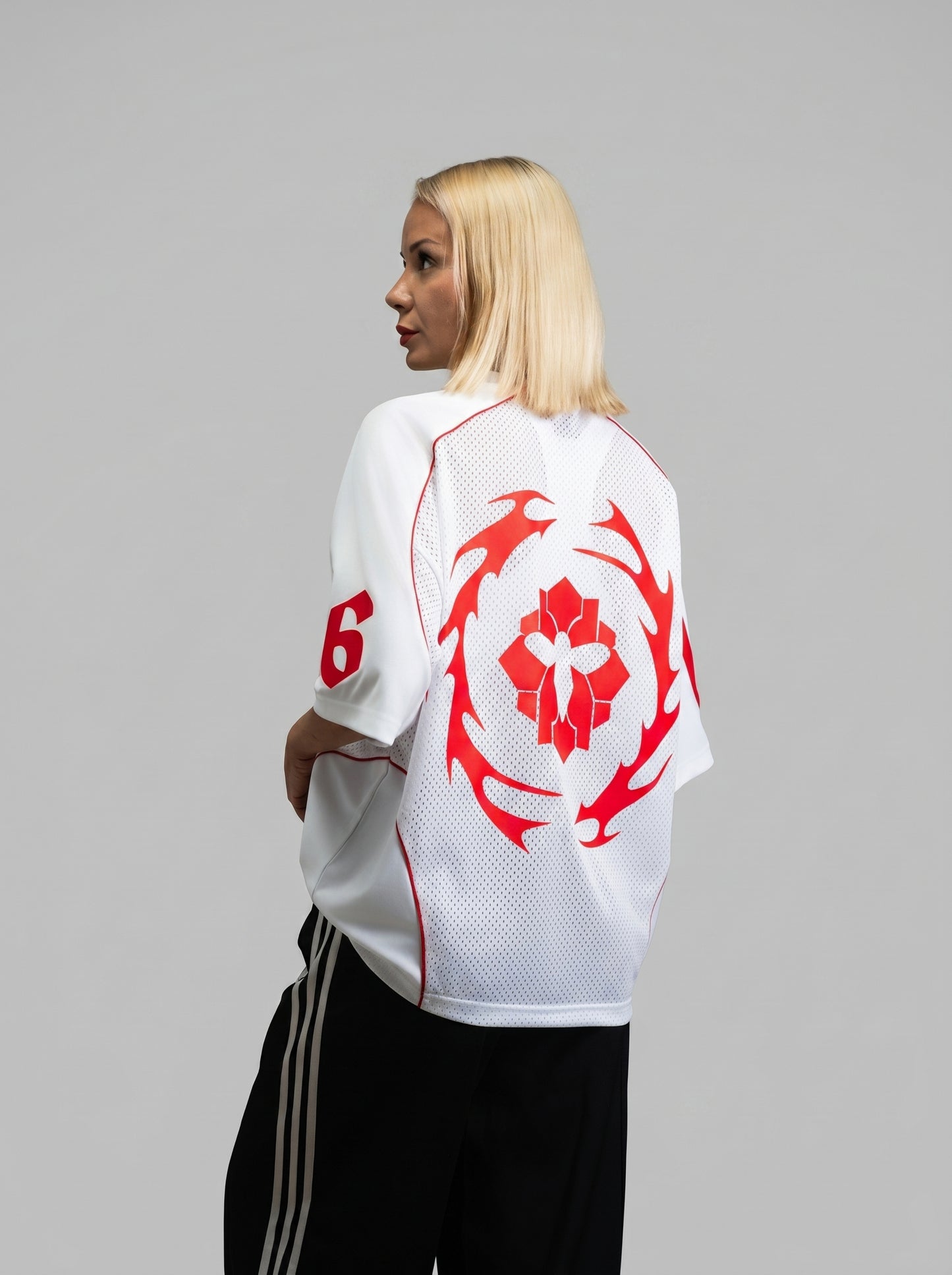079 - WHITE MESH TRIKOT