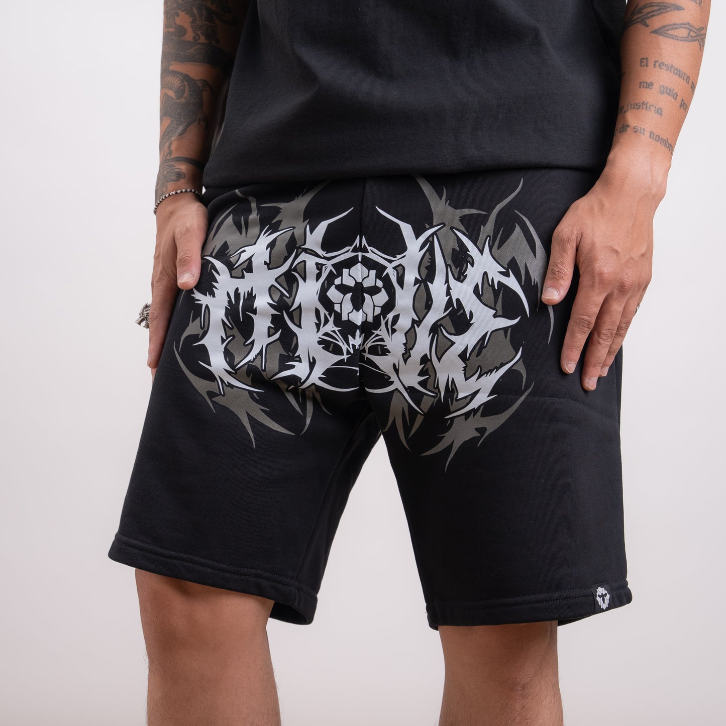 056 - SHORTS TRIBAL WHITE